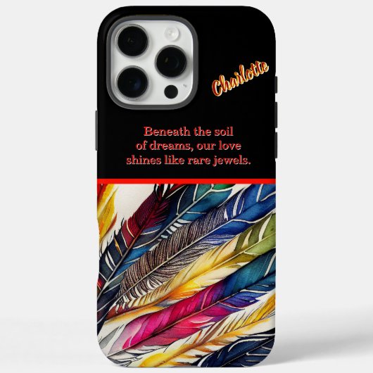 Coques Case-Mate iPhone Aquarelle Plumes en Harmonie (Verso)