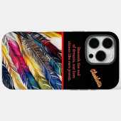 Coques Case-Mate iPhone Aquarelle Plumes en Harmonie (Verso (horizontal))