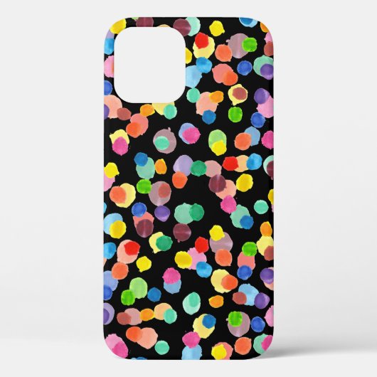 Coques Case-Mate iPhone Aquarelle Polka Dot, Arrière - plan de Pâques. (Verso)
