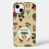 Coques Case-Mate iPhone Aquarelle Poted Plante Terracotta Nom des pots (Verso)