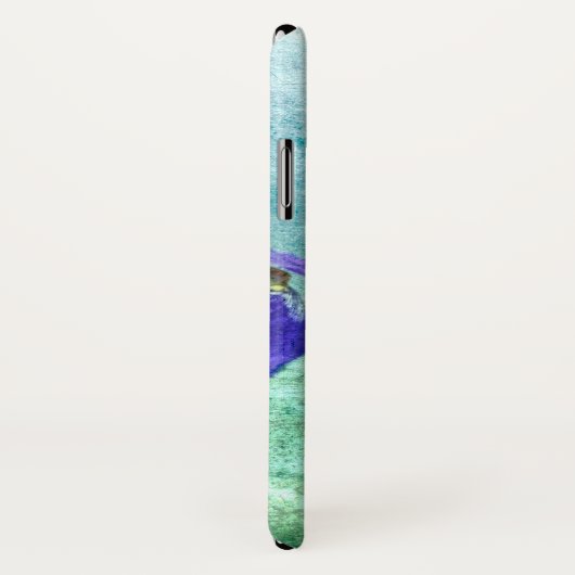 Coques Case-Mate iPhone Aquarelle pourpre d'iris (Dos/Droite)