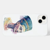 Coques Case-Mate iPhone Aquarelle Queen Nefertiti - Art égyptien (Verso (horizontal))