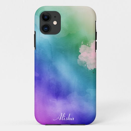 Coques Case-Mate iPhone Aquarelle Rainbow color (Dos)