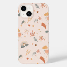 Aquarelle Retro Boho Arc-en-ciel neutre