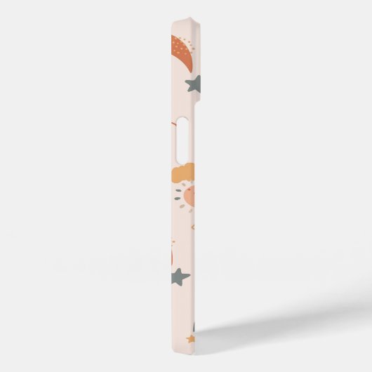 Coques Case-Mate iPhone Aquarelle Retro Boho Arc-en-ciel neutre (Verso / Droite)