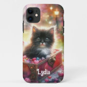Coques Case-Mate iPhone Aquarelle romantique Tuxedo Kitten Dans Boîte de C (Dos)