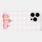 Coques Case-Mate iPhone Aquarelle rose Bow Citrouilles pour l'automne (Verso (horizontal))