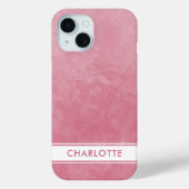 Coques Case-Mate iPhone Aquarelle rose doux Laver Moderne Feminine (Verso)