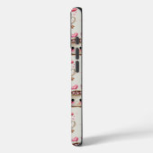 Coques Case-Mate iPhone Aquarelle rose et crème mignonne Aimer le cacao ch (Verso / Gauche)