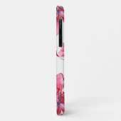 Coques Case-Mate iPhone Aquarelle Rose Et Fleurs Rouge (Dos/Gauche)