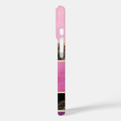 Coques Case-Mate iPhone Aquarelle rose et photo or (Verso / Gauche)
