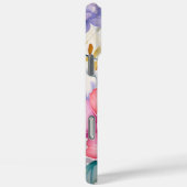 Coques Case-Mate iPhone Aquarelle rose et violet (Verso / Droite)