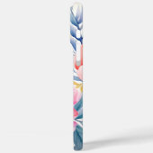 Coques Case-Mate iPhone Aquarelle rose et violet (Verso / Gauche)