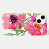Coques Case-Mate iPhone Aquarelle rose Fille Motif Floral (Verso (horizontal))