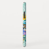 Coques Case-Mate iPhone Aquarelle Rose Floral Spray avec initial (Dos/Droite)