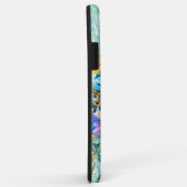 Coques Case-Mate iPhone Aquarelle Rose Floral Spray avec initial (Dos/Droite)