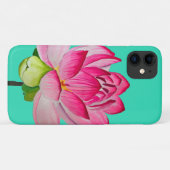 Coques Case-Mate iPhone Aquarelle rose lofleur art (Dos (Horizontal))