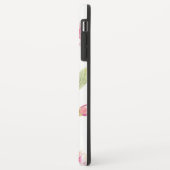 Coques Case-Mate iPhone Aquarelle rose magnolia fleurs & feuille motif (Dos/Gauche)