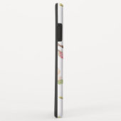 Coques Case-Mate iPhone Aquarelle rose magnolia fleurs & feuille motif (Dos/Droite)