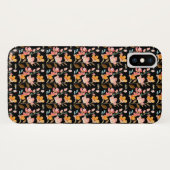 Coques Case-Mate iPhone Aquarelle rose monogramme (Dos (Horizontal))