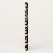 Coques Case-Mate iPhone Aquarelle rose monogramme (Dos/Gauche)