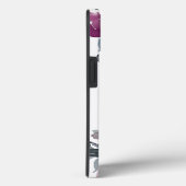 Coques Case-Mate iPhone Aquarelle rose monogramme (Verso / Droite)