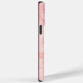 Coques Case-Mate iPhone Aquarelle rose Monogramme initial (Verso / Droite)