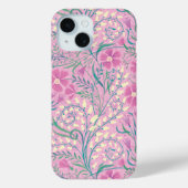 Coques Case-Mate iPhone aquarelle rose motif floral (Verso)
