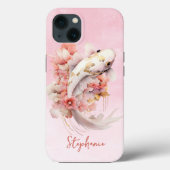 Coques Case-Mate iPhone Aquarelle rose or Koi Poisson Floral (Verso)