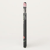 Coques Case-Mate iPhone Aquarelle rose pâle Monogramme floral (Dos/Gauche)