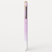 Coques Case-Mate iPhone Aquarelle rose Parties scintillant à huile or Conf (Dos/Gauche)