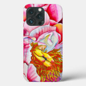 Coques Case-Mate iPhone Aquarelle rose Peony (Verso)