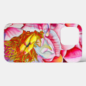 Coques Case-Mate iPhone Aquarelle rose Peony (Verso (horizontal))
