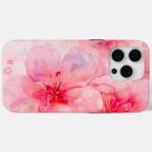 Coques Case-Mate iPhone Aquarelle rose Pétale Élégance (Verso (horizontal))