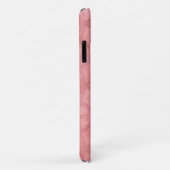 Coques Case-Mate iPhone Aquarelle rose roude Nom du monogramme (Dos/Droite)