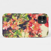 Coques Case-Mate iPhone Aquarelle rose rouge Motif floral 1 (Dos (Horizontal))