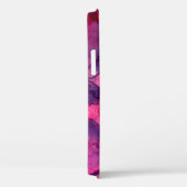 Coques Case-Mate iPhone Aquarelle rose violet élégant Personnalisez (Verso / Droite)