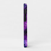 Coques Case-Mate iPhone Aquarelle rose, violet et marbre bleu Galaxy (Dos/Gauche)