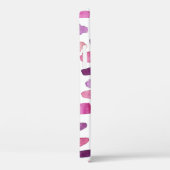 Coques Case-Mate iPhone Aquarelle : Rose, Violet Motif. (Verso / Droite)