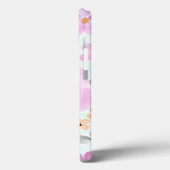 Coques Case-Mate iPhone Aquarelle rose violet vert moderne Art Floral (Verso / Gauche)