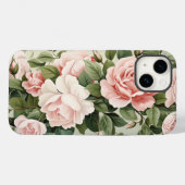 Coques Case-Mate iPhone Aquarelle Roses roses (Verso (horizontal))