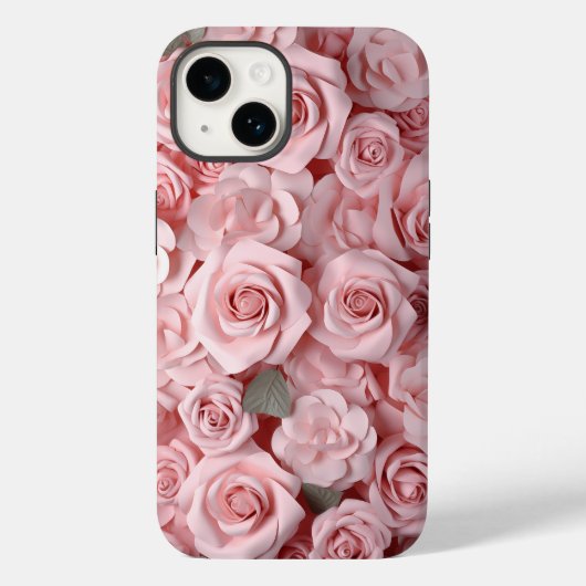 Coques Case-Mate iPhone Aquarelle Roses roses (Verso)