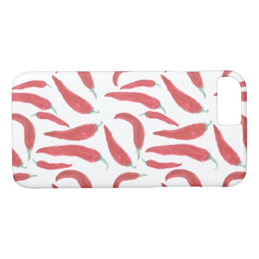 Coques Case-Mate iPhone aquarelle rouge chaud (Dos (Horizontal))