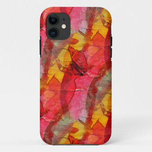 Coques Pour iPhone Aquarelle rouge jaune