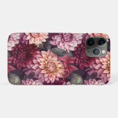 Coques Case-Mate iPhone Aquarelle Rouge rose Dahlia Motif Design (Dos (Horizontal))