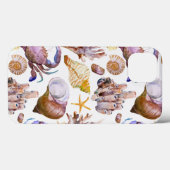 Coques Case-Mate iPhone Aquarelle Sea Life Motif 4 (Verso (horizontal))