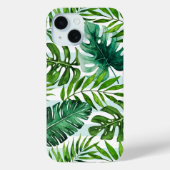 Coques Case-Mate iPhone Aquarelle stylish Tropical Green Botanique (Verso)