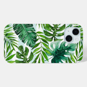 Coques Case-Mate iPhone Aquarelle stylish Tropical Green Botanique (Verso (horizontal))