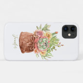 Coques Case-Mate iPhone Aquarelle Succulente Florale Botanique Personnalis (Dos (Horizontal))
