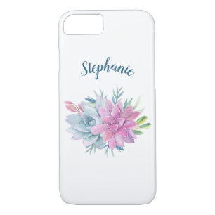 Case-Mate iPhone Case Aquarelle Succulente personnalisée